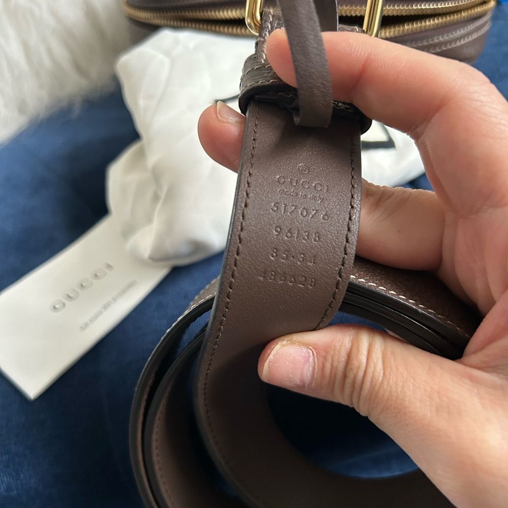 GUCCI GG Supreme Monogram Web Med Ophidia Belt Bag 85 - Picture 9 of 11